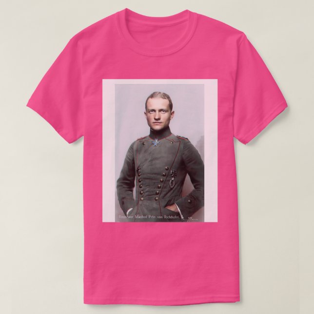 Manfred von Richthofen the Red Baron Graphic  T-Shirt (Design Front)
