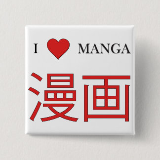 Manga 15 Cm Square Badge