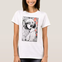Manga Art Portrait T-Shirt