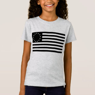 Manga, Betsy Ross Flag or Circle American Flag T-Shirt