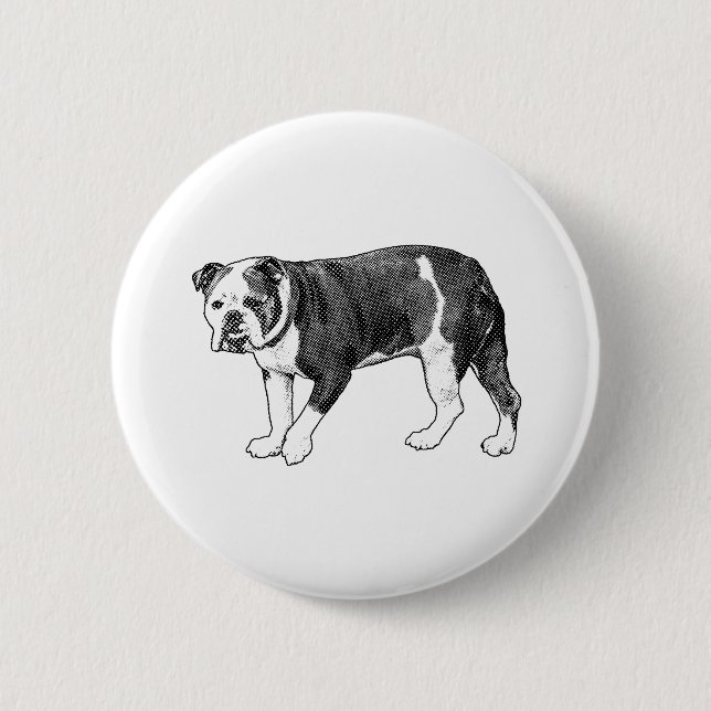 Manga Dot Bulldog, Button Flair (Front)