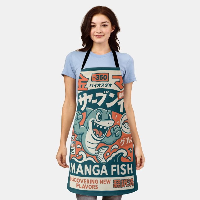 Manga Fish Apron (Worn)