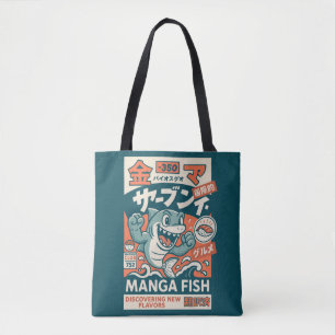Manga Fish Tote Bag