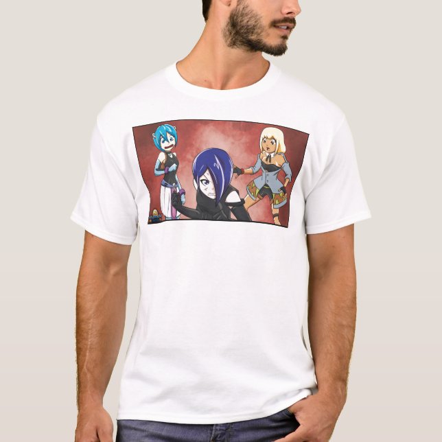 Manga Girls - Reaction T-Shirt (Front)