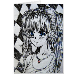 Manga girls with blue eyes