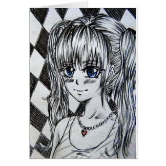 Manga girls with blue eyes