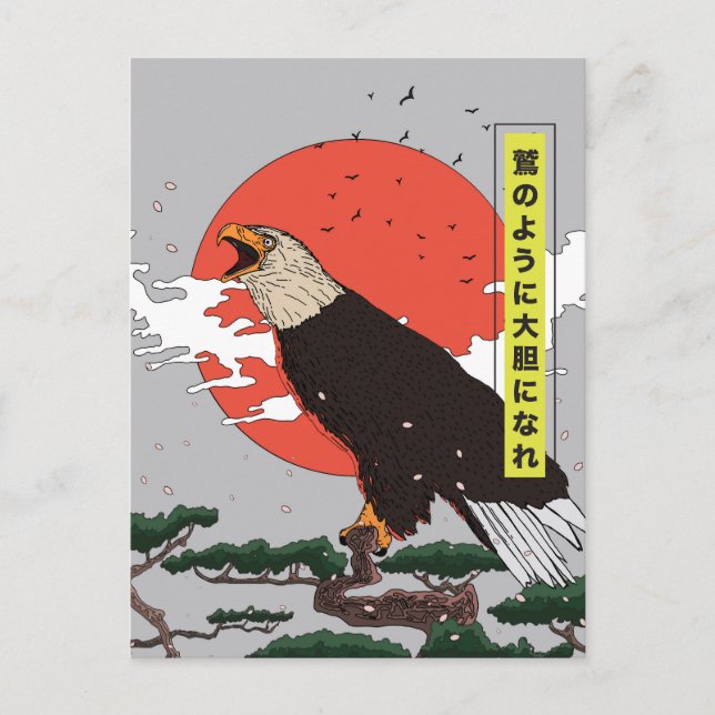 Manga Golden Eagle Postcard (Front)