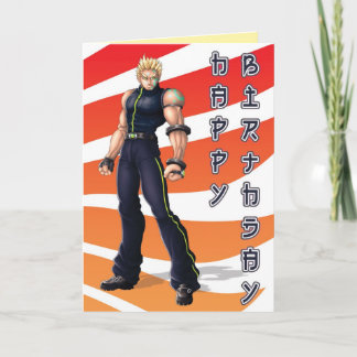 Manga Hero Birthday Card