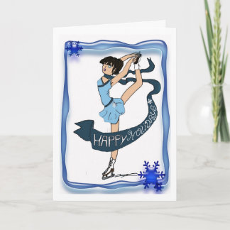 Manga ice sk8r holiday card