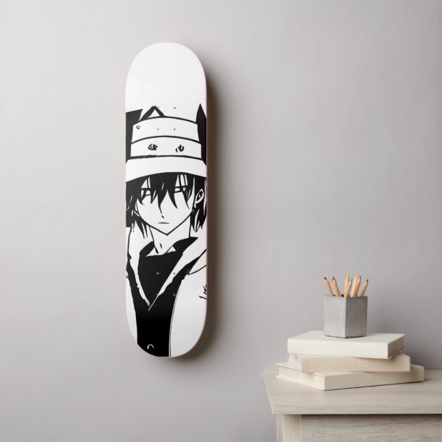Manga in style of famous Art Skateboard (Wall Art)