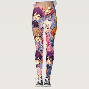 Manga Magic: Inspired Design Delights Leggings