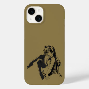 Manga, Neko Catgirl Furry Kawaii Loli Case-Mate iPhone 14 Case