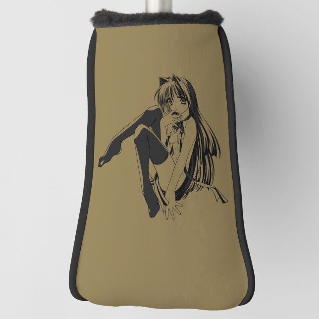 Manga, Neko Catgirl Furry Kawaii Loli  Golf Head Cover (Rotate 90)