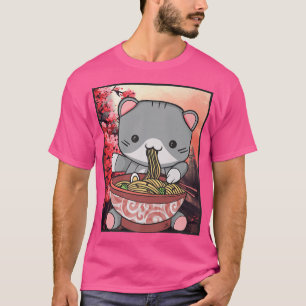 Manga Neko Ramen Cat Lover 856 T-Shirt