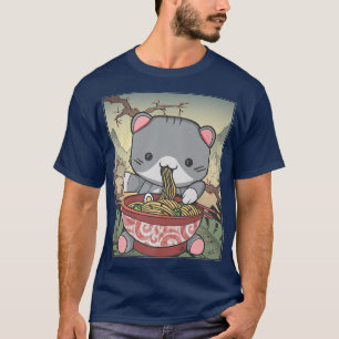 Manga Neko Ramen Cat Lover 860 T-Shirt