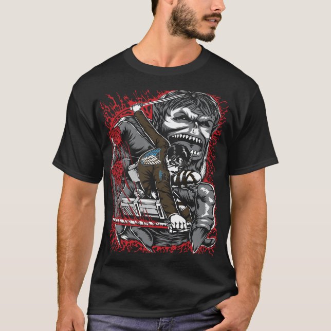 Manga Panel Eren Attack Shirt (Front)