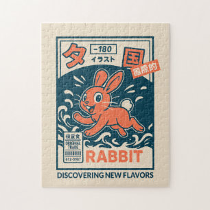 Manga Rabbit Jigsaw Puzzle