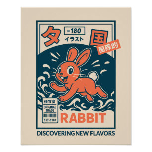 Manga Rabbit Poster
