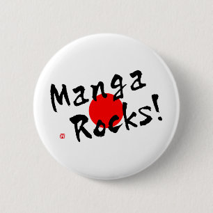 Manga Rocks! 6 Cm Round Badge