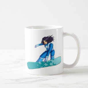 Manga Snowboarder Girl Coffee Mug