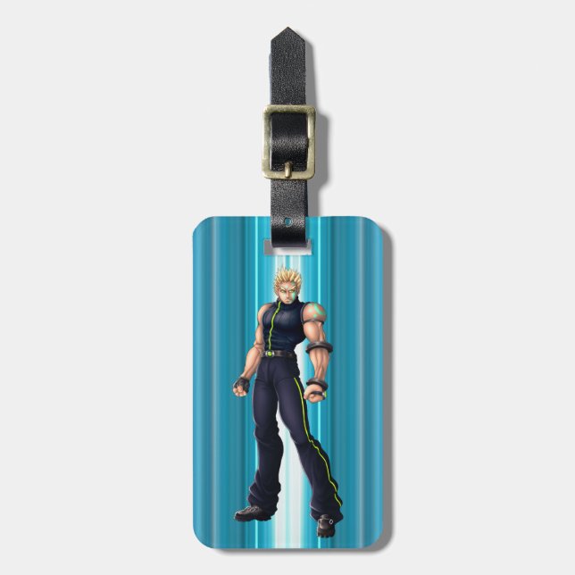 Manga Video Game Hero Luggage Tag (Front Vertical)