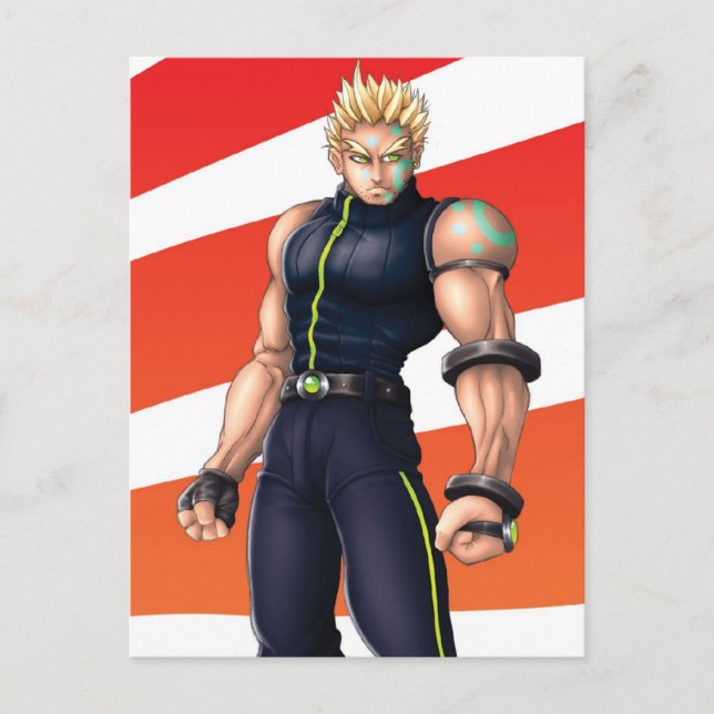 Manga Video Game Hero Postcard (Front)