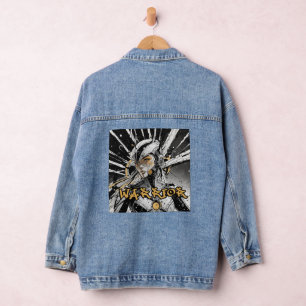 Manga warrior denim jacket