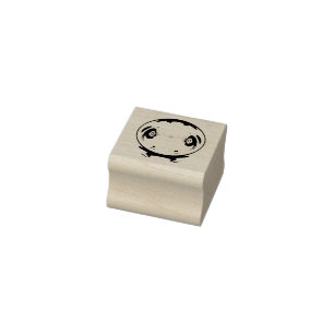 Manga Weird Kid Thing Strange Cartoon Character Rubber Stamp