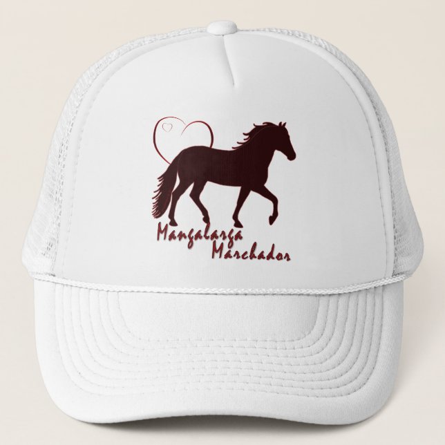 Mangalarga Marchador Hearts Trucker Hat (Front)
