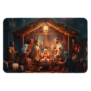 Manger Scene Magnet