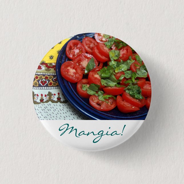 Mangia! 3 Cm Round Badge (Front)