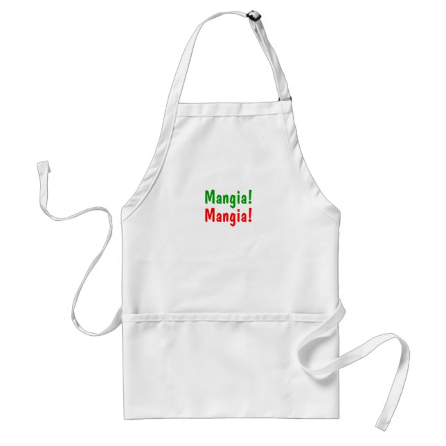 Mangia! Eat- Italian Standard Apron (Front)