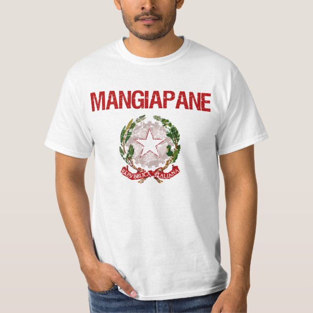 Mangiapane Italian Surname T-Shirt (Front)