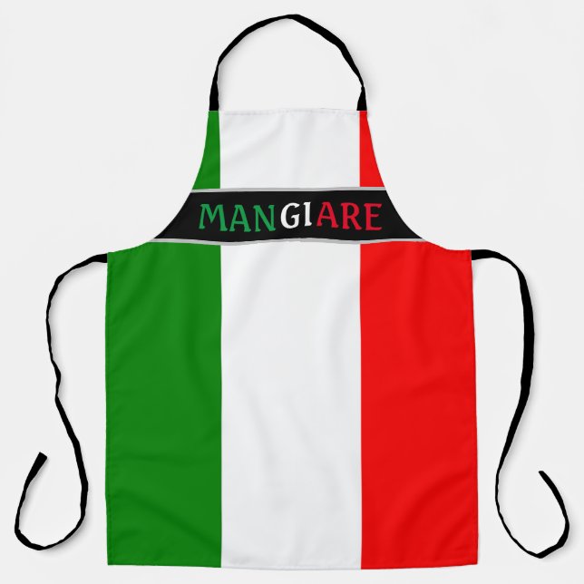 Mangiare Eat in Italian Dinner Apron (Front)