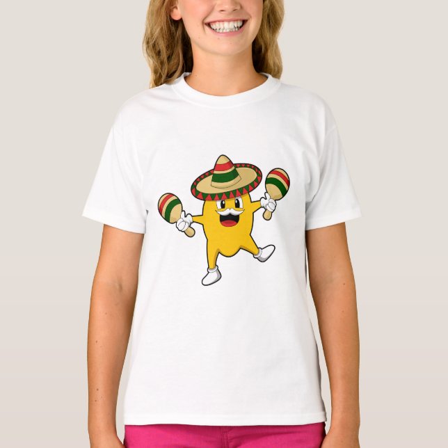 Mango as Musician with Maraca T-Shirt (Front)