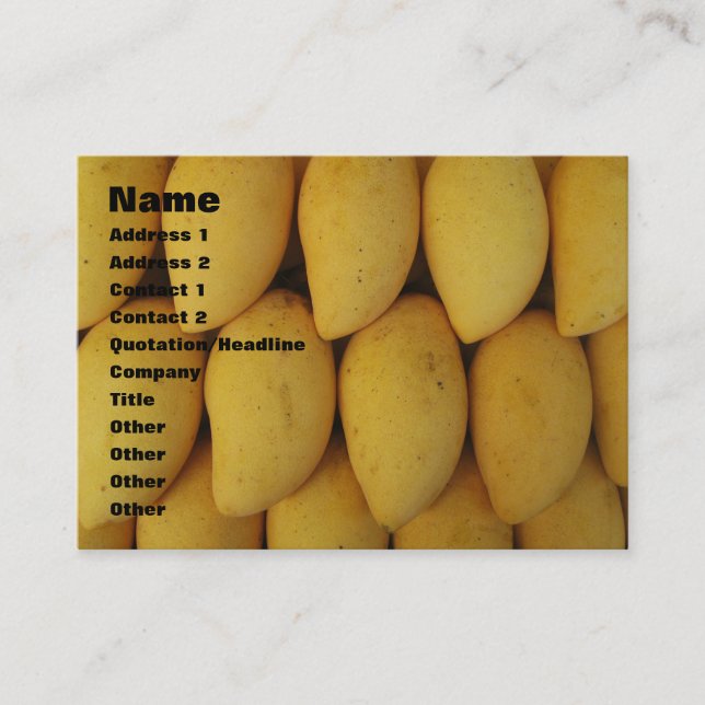 Mango Business Card (Front)