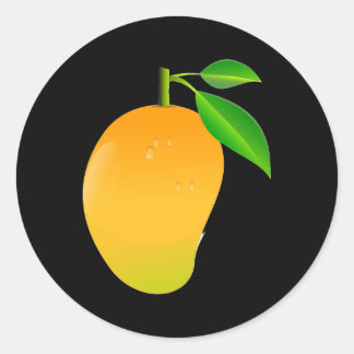 Mango Classic Round Sticker