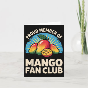 Mango Costume For Men Women Kids Fruit Mango Lover Card