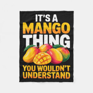 Mango Costume For Men Women Kids Fruit Mango Lover Fleece Blanket