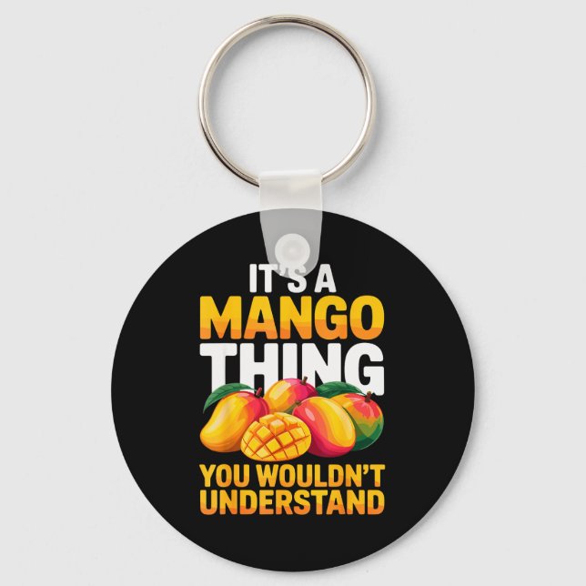 Mango Costume For Men Women Kids Fruit Mango Lover Key Ring (Front)