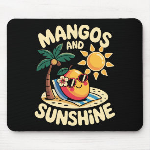 Mango Design For Men Women Vegan Mango Lover Mango Mouse Mat