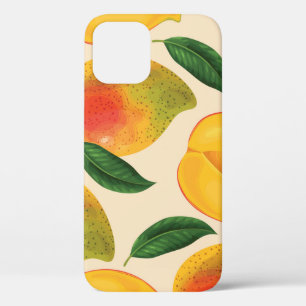 Mango Fruit Seamless Pattern iPhone 12 Case