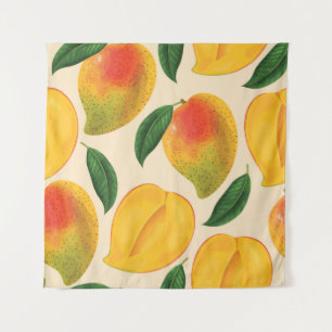 Mango Fruit Seamless Pattern Tapestry