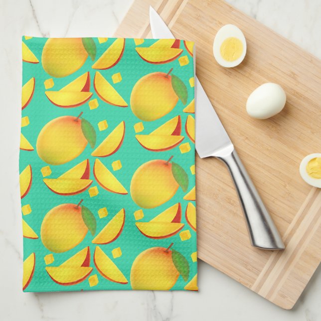 Mango Fruit Tea Towel (Quarter Fold)
