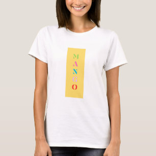 "Mango" Fun Graphic T-Shirt – Bold Yellow