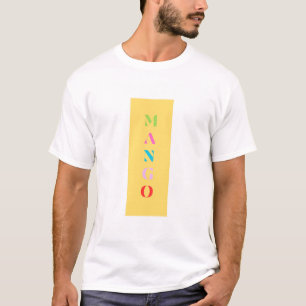 "Mango" Fun Graphic T-Shirt – Bold Yellow