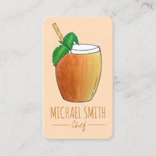 Mango Lassi Refreshing Indian Yoghurt Fruit Drink Business Card