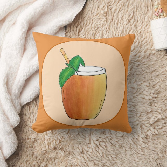 Mango Lassi Refreshing Indian Yoghurt Fruit Drink Cushion (Blanket)