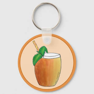 Mango Lassi Refreshing Indian Yoghurt Fruit Drink Key Ring