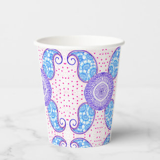 Mango Mandala Delight: Artful Paper Cup